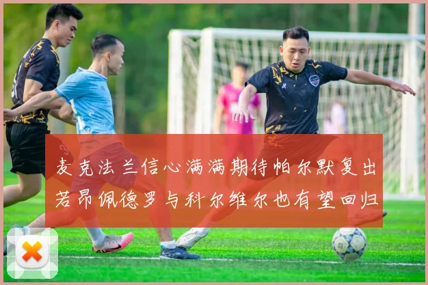 麦克法兰信心满满期待帕尔默复出若昂佩德罗与科尔维尔也有望回归